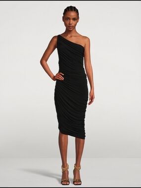 Norma Kamali Black Diana Gown Large